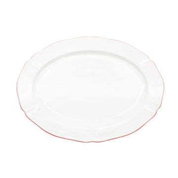 Roseate Rim Oval Platter - Foundation Goods