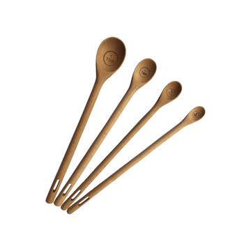 Utensi Long Handle Wooden Measuring Spoons - Foundation Goods