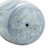Blue & White Garden Stool Twist Flower