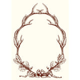 Antler Wreathe Note