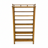 Antique Yellow Painted Display Shelf