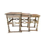 English Oak Nesting Table Set