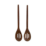 Large Mango Wood Slotted Spoon