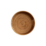 Small Round Rattan Tray