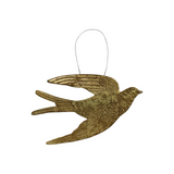 Antique Brass Bird Ornament
