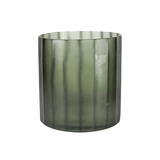 Green Cut Glass Vase