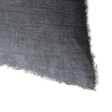 Charcoal Lina Linen Pillow