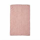 Clay Stripe Linen Tea Towel