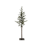 Faux Pine Tree with Metal Base