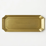 Fortune Favours the Brave Brass Tray