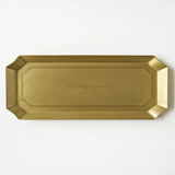 Knowledge Is Power Brass Tray