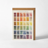 Watercolour Swatches Greeting Card