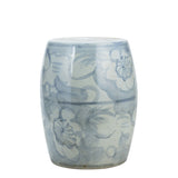 Blue & White Garden Stool Twist Flower