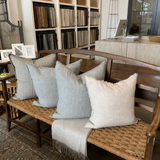 French Woven Seat Bench
