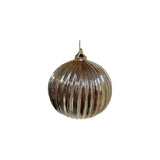 Copper Glitter Glass Ball Ornament