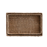 Hand-Woven Water Hyacinth & Rattan Trays