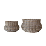 Rosalie Hand-Woven Rattan Planter