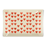 I Love You with A Thousand Hearts Decoupage Glass Tray