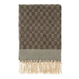 Checkered Jacquard Throw