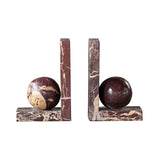 Rosso Levanto Sphere Bookend