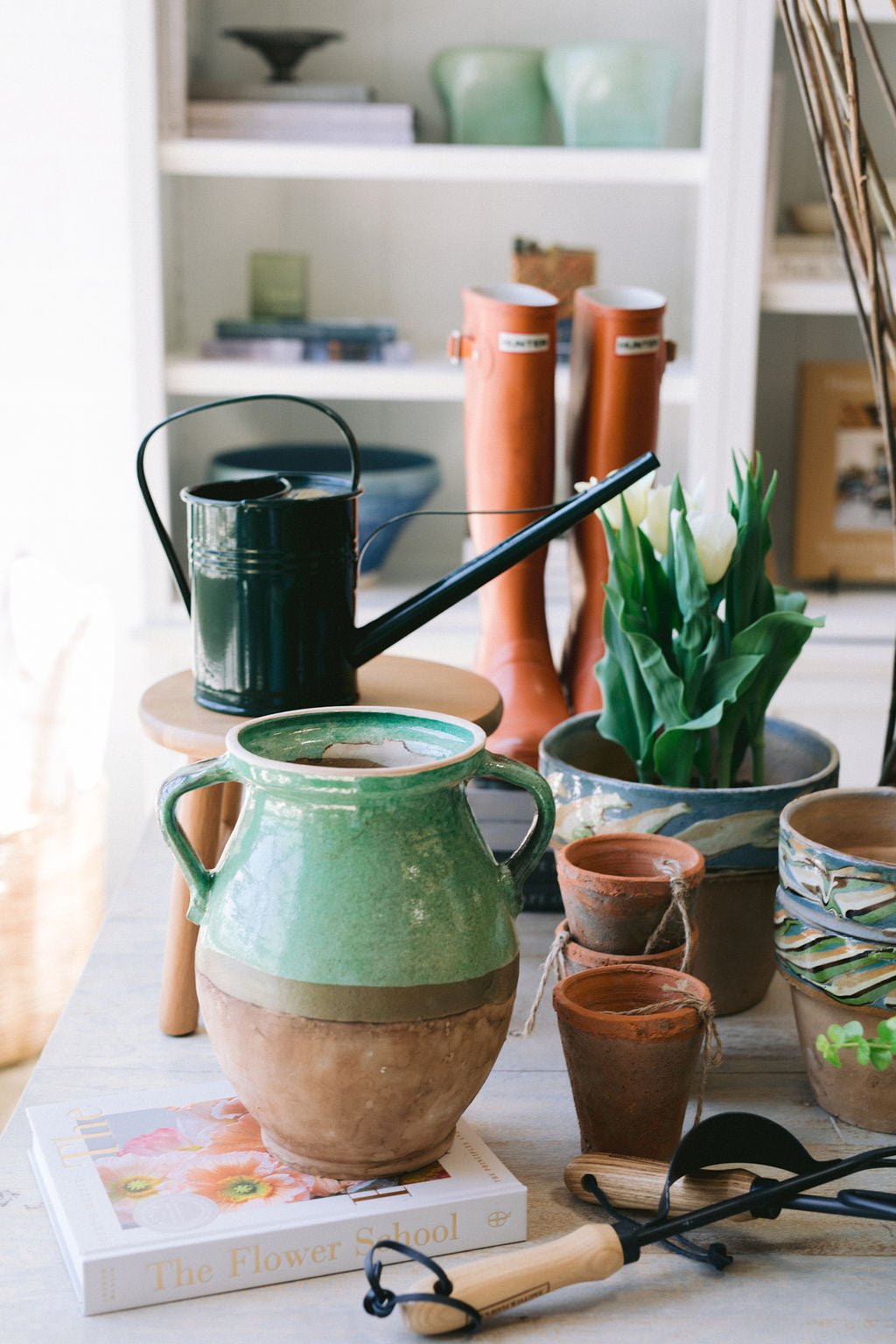 Green Cottage Crafted 2-Handle Jug - Foundation Goods