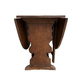 Antique Oak Trestle-Base Gateleg Table