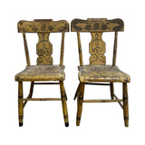 Antique Folk Art Painted Chair