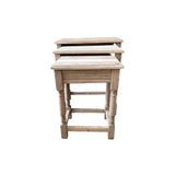 Bleached Oak Cottage Nesting Tables