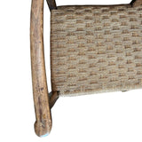 French Woven Seat Bench