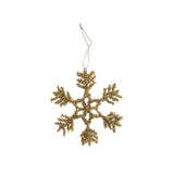 Brass Beaded Snowflake Ornament