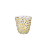 Brass Polkadot Glass Tealight