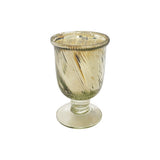 Mercury Glass Footed Vase