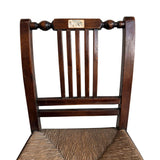 Antique Rush Seat Dining Chair