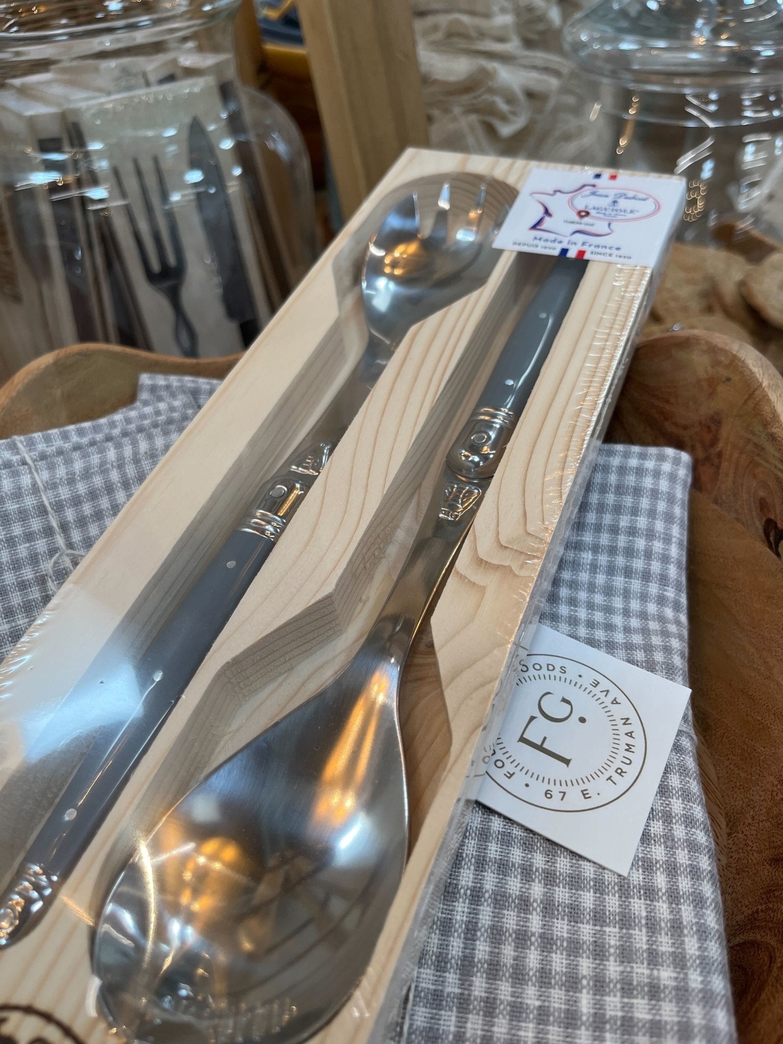 Jean Dubost Salad Servers - Foundation Goods