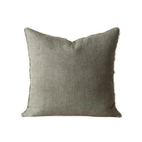 Warm Grey Lina Linen Pillow