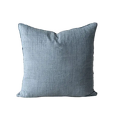 Arctic Blue Lina Linen Pillow