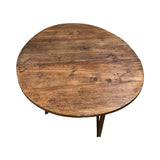 Antique Oak Trestle-Base Gateleg Table