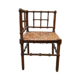 Victorian Faux-Bamboo Corner Chairs