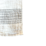Brown & Beige Flax Line Hand Towel