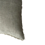 Warm Grey Lina Linen Pillow
