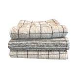 Earl Grey Grid Hand Towel