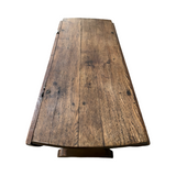Antique Oak Trestle-Base Gateleg Table