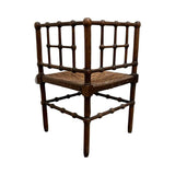 Victorian Faux-Bamboo Corner Chairs