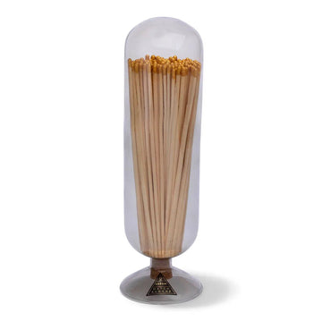 Tall Gold-Tipped Smoked Cloche - Foundation Goods