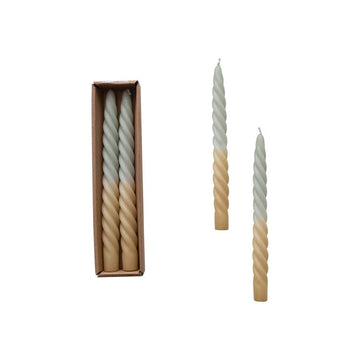 Twisted Ombre Taper Candles - Foundation Goods