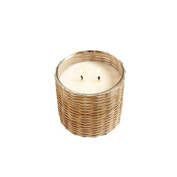 Two Wick Wicker Candle - Foundation Goods