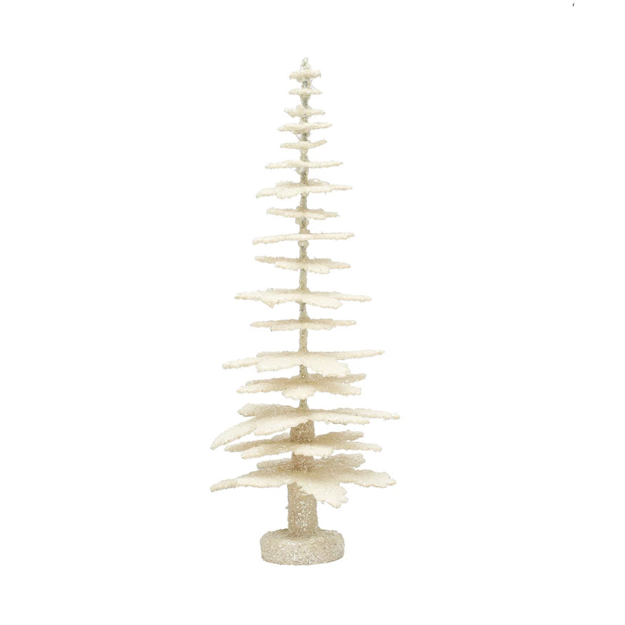 Cream Shimmery Paper Tree