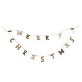 Wool Felt Merry Christmas Banner Garland