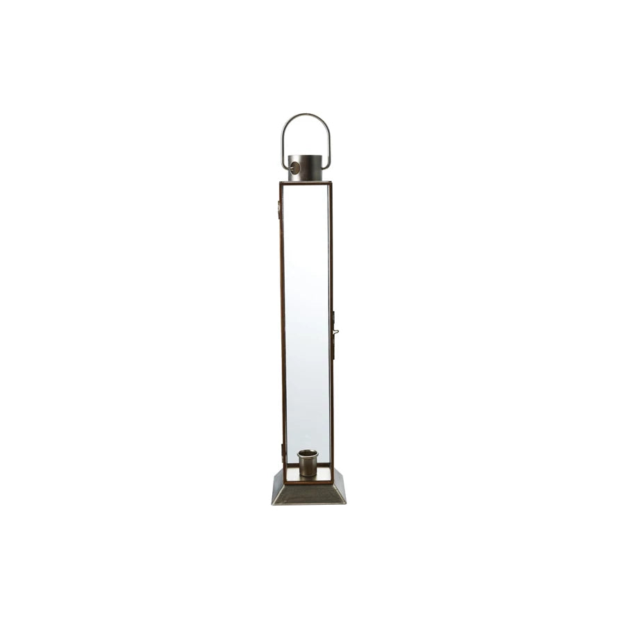 Metal & Glass Lantern Taper Holder