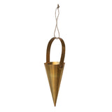 Hanging Brass Cone Ornament